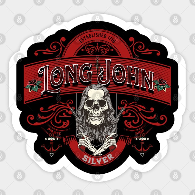 Long John Silver Red Sticker by Bootylicious